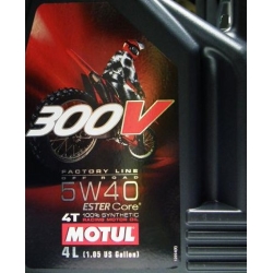 Motul 300V 5W40 4T ESTER Core OFF-ROAD olej motocyklowy silnikowy 1L